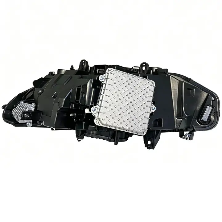 Rear housing and mounting structure of a G20 headlight assembly.